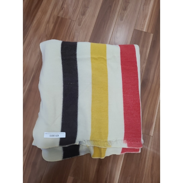 Vintage Hudsons Bay Wool Blanket 