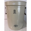 #8 Medalta Potteries Medicine Hat With Metal Handles Crock  18T