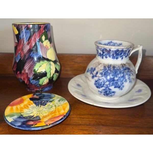 English Ceramic Pitcher & Avalon Vase also made in england