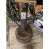 Image 2 : Industrial Bench Grinder Mounted on Pedestal with Attached Light