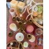 Image 2 :  large collection of candles, candle holders, and baskets. Include sense for your candles, as well a