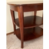 Image 2 : Miramar 2 Tiered Cherry Oak End Table 27x22x25