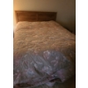 Image 1 : Bedframe MDF 64 W, 84 D, 43 T, Includes Mattress, Boxspring and Bedding