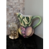 Image 1 : Unique Earthenware Hand-Painted Jug & Gold-Toned Anniversary Clock Featuring Roman 