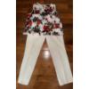Image 2 : White Slacks w/ Floral Print Tops & New Sun Hat - Ladies Size L