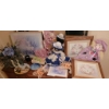 Image 1 : Decorative Wall Art, Crocheted Dolls, and Ceramic Plates