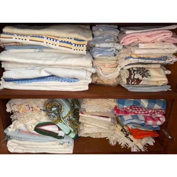 Vintage Luxury Linens Collection - Embroidery Textiles High Thread Counts & more