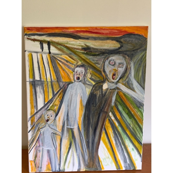 Lauri Ansell Scream Canvas Board  16 x 20