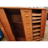 Image 8 : Teak Mid-Century Modern Dresser by Dyrlund With Sliding Doors and Drawers