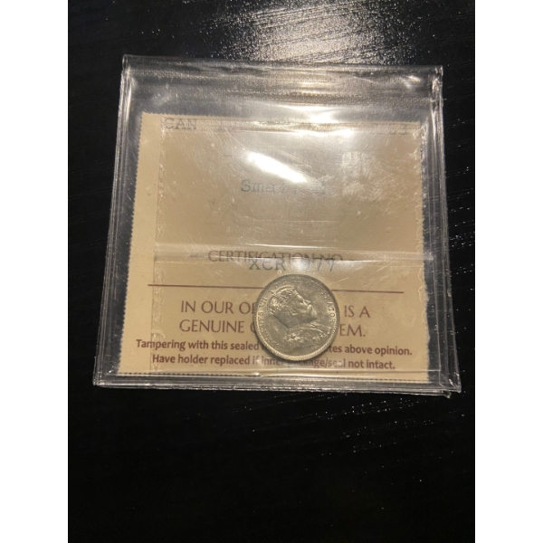 1903HSilver Canadian 5cent ICCA grade: MS-63 comment: small H certification no. XCR 977