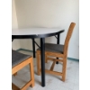 Image 2 : Vintage Table w/ 4 Chairs - Table is 47W, 36D, 30T