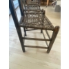 Image 4 : Antique, 19th century Quebec Pine Handmade chairs with seat cushions x4