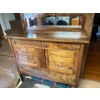 Image 1 : antique beautifully, handcrafted, solid wood hutch with all original hardware, including mirror in b