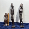 Image 1 : Wooden Carvings of People, 19.5H, 12H