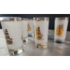 Image 4 : A Set of 6 Culver Frosted Schooner Highball Glasses