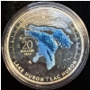 Image 2 : 2015 $20 The Great Lakes: Lake Huron Fine Silver Coin 31.39 Grams