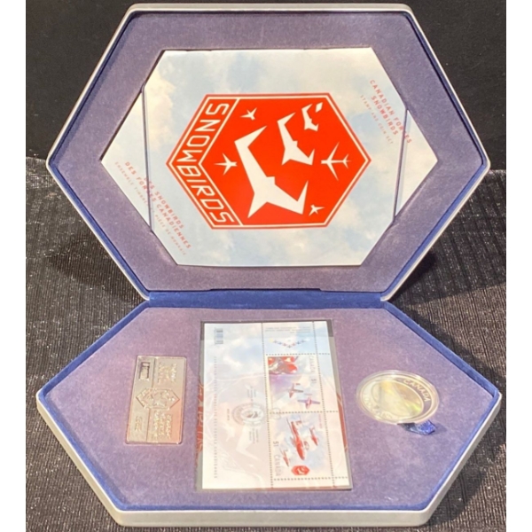 2006 $5 Snowbirds Fine Silver Coin & Stamp Set 25.175 Grams