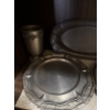 Image 5 : Decorative Pewter Collection #1 - Plates, Cups, Trays, More 
