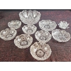 Image 1 : 11-Piece Set - Pressed Crystal Dishware Collection