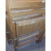 Image 2 : Set of Four Folding Wooden Chairs 18 W, 20 D, 30 T 