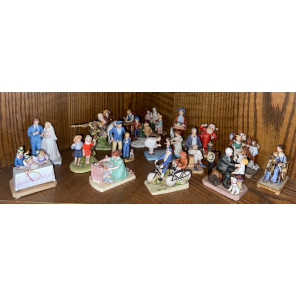 Norman Rockwell Collectable Figurines 3T