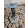 One Of A Kind Antique Sun Dial on Stone Effect Pillar 10W
