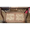 Image 2 : Wooden Bench with Upholstered Seat, 32 x 17 Inches