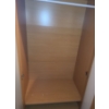 Image 3 : Clothing MDF Armoire with Frosted Doors X2, Clothing Bar and Shelf Inside 32 1/2 w, 71 h, 20 1/2 d 
