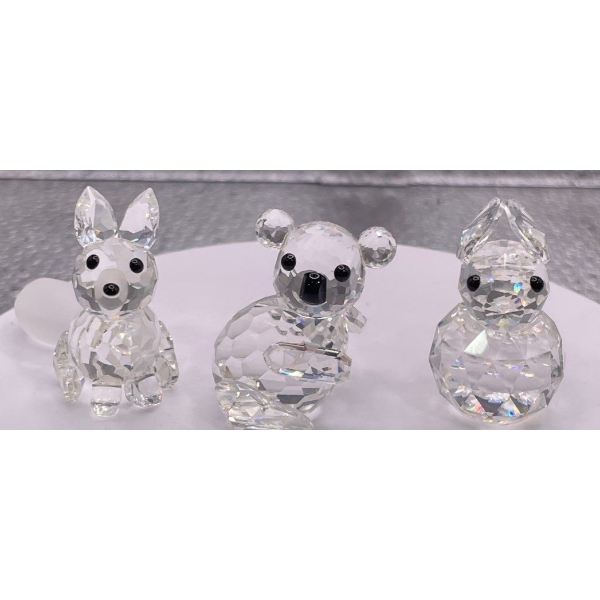 Swarovski Crystal Animals Fox, Bunny and Koala 