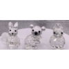Image 1 : Swarovski Crystal Animals Fox, Bunny and Koala 
