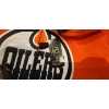 Image 2 : BRAND NEW Oilers Hockey Sockey Onesie, SZ L with Mini Floor Hockey Bundle!