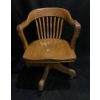 Image 1 : Vintage Rolling Wooden Chair, Missing One Wheel - 21W, 20D, 31T