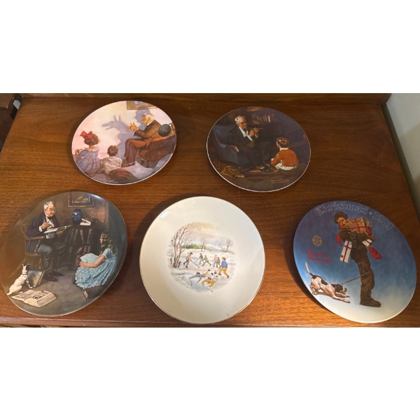 Norman Rockwell Decorative Plate Collection (9W Each) 
