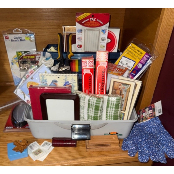 Hobbyist's Essentials - NEW Tackle Box w/ Various Hobby Supplies