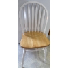 Image 3 : Oval Wood Dining Table w/ Leaf Extender & Seating For Four 43x31x30