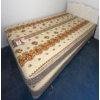 Image 4 : Vintage Tufted Twin Bed Bundle - Head Board Frame Mattress & Box Spring