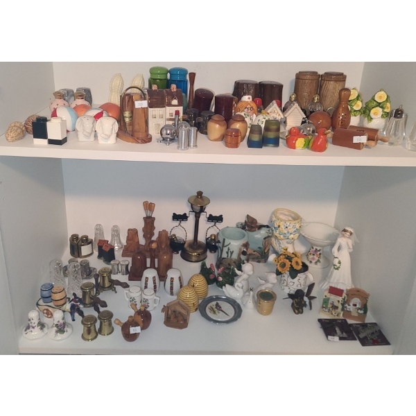 Assorted Vintage Salt and Pepper Shakers and a Few Other Trinkets 