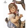 Image 9 : Vintage Goebel Hummel Figurine Titled "Apple Tree Girl" , 31''INCHES IN Height , "M.J. Hummel".