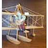 Image 3 : Wooden Flying Decor: Winged Flapper Craft 7 T, Airplane 11 X 7 