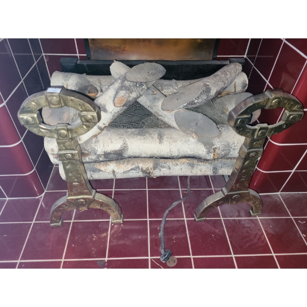 Vintage Electric Fireplace Insert (Old Wiring) 