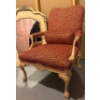 Image 3 : Vintage French Country Louis XV Style Armchair & Rustic Decorative Mirror Bundle