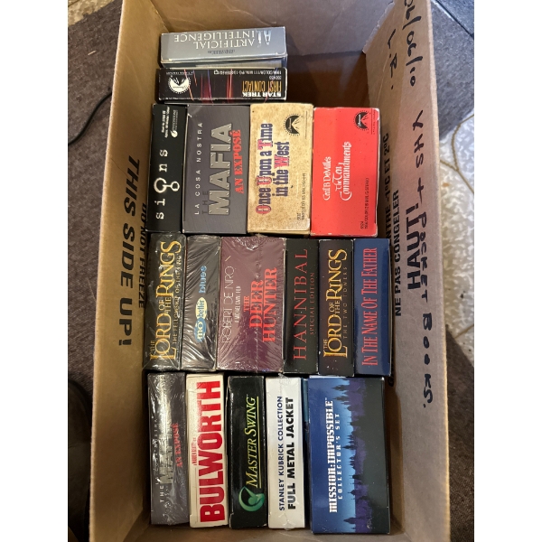 Assorted VHS Tapes, Like New Not Sealed 