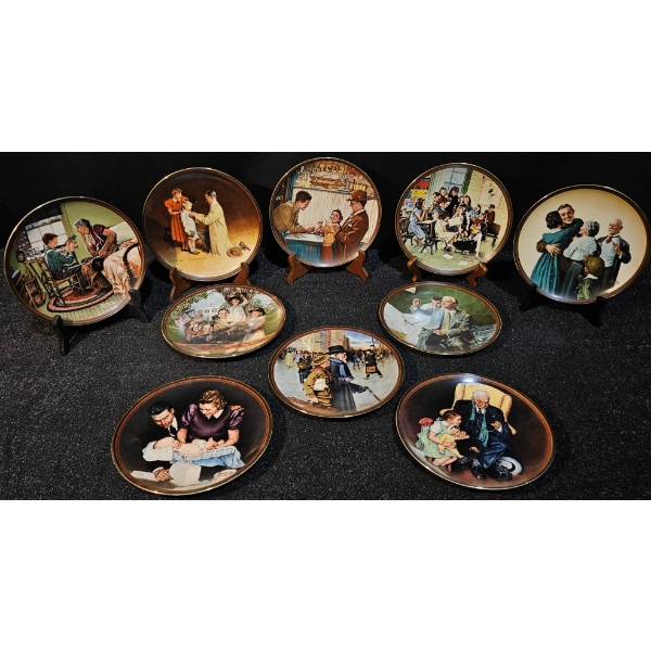 Norman Rockwells The Ones We Love Plate Collection With COAs