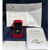 Image 1 : 1ct Round Moissanite with 28 Cubic Zirconium Chips Set in Sterling Silver Ring