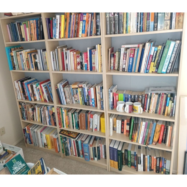  Three Tall Bookshelves  Contents NOT included 30"w x 17"d x 77" tall