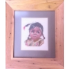 Image 3 : Four Framed Embroidered Portraits Featuring Indigenous Figures
