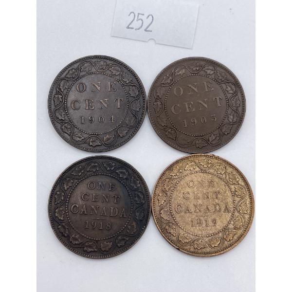 1903/04-1918/19 Canadian Large One Cents