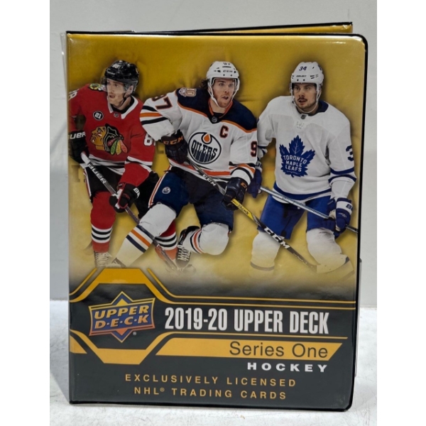 Three Binders of Upper Deck 2019/20 Collectors Hockey Cards