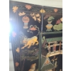 Image 6 : Two Asian Story Painted Panel Room Dividers- Each Divider: 60 W, 72 T- Designs on Both Sides 