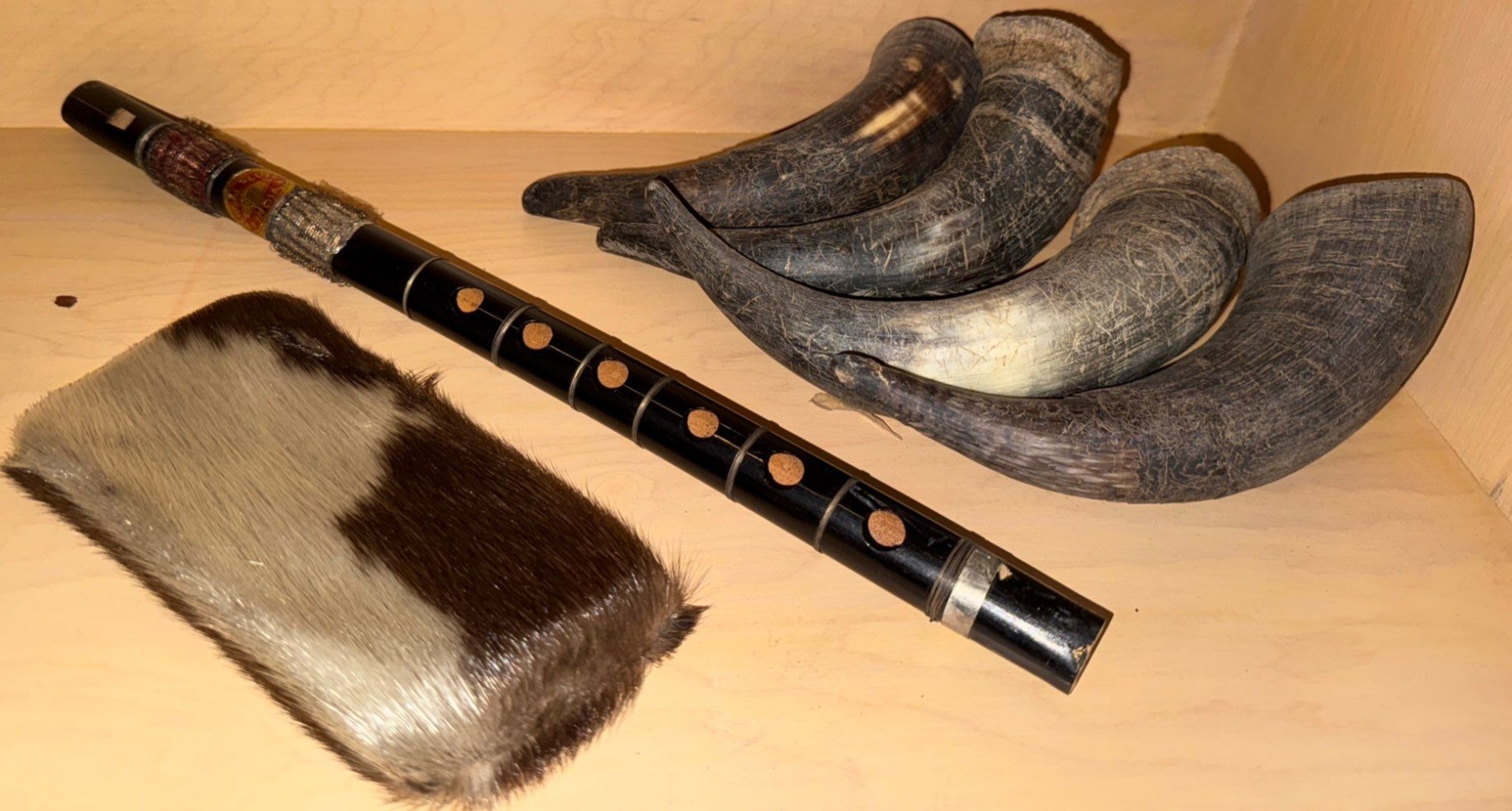Woodwind Instruments With Two Reeds Armenian Duduk Double reed Woodwind Instrument w/ Seal Skin Spectacle ...
